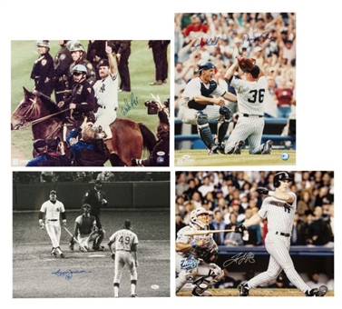 New York Yankees Iconic Moment Signed 16x20 Photo Lot 